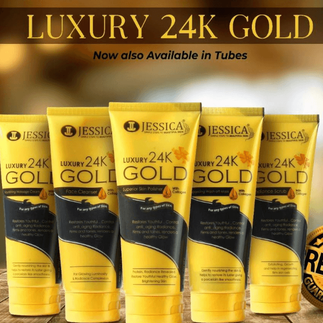 Jessica Luxury 24K Gold facial kit pack of 5