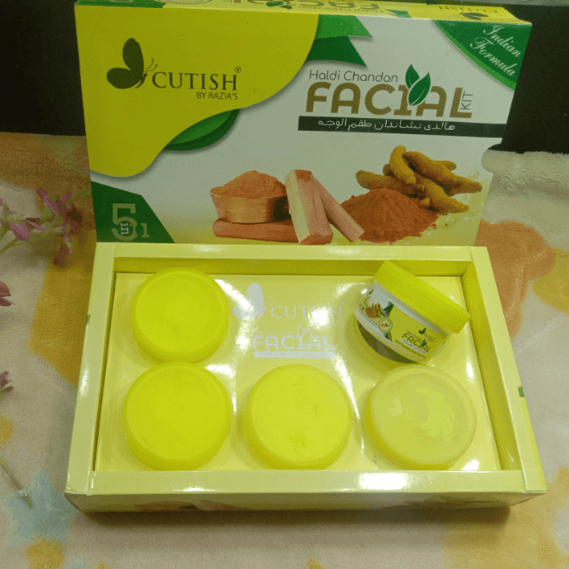 Cutish 5 In 1 Haldi Chandan Facial Kit