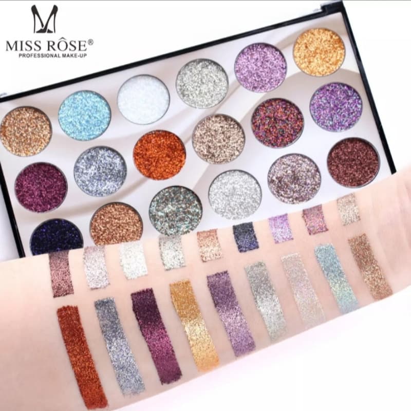 Miss Rose Professional glitter eyeshadow platte